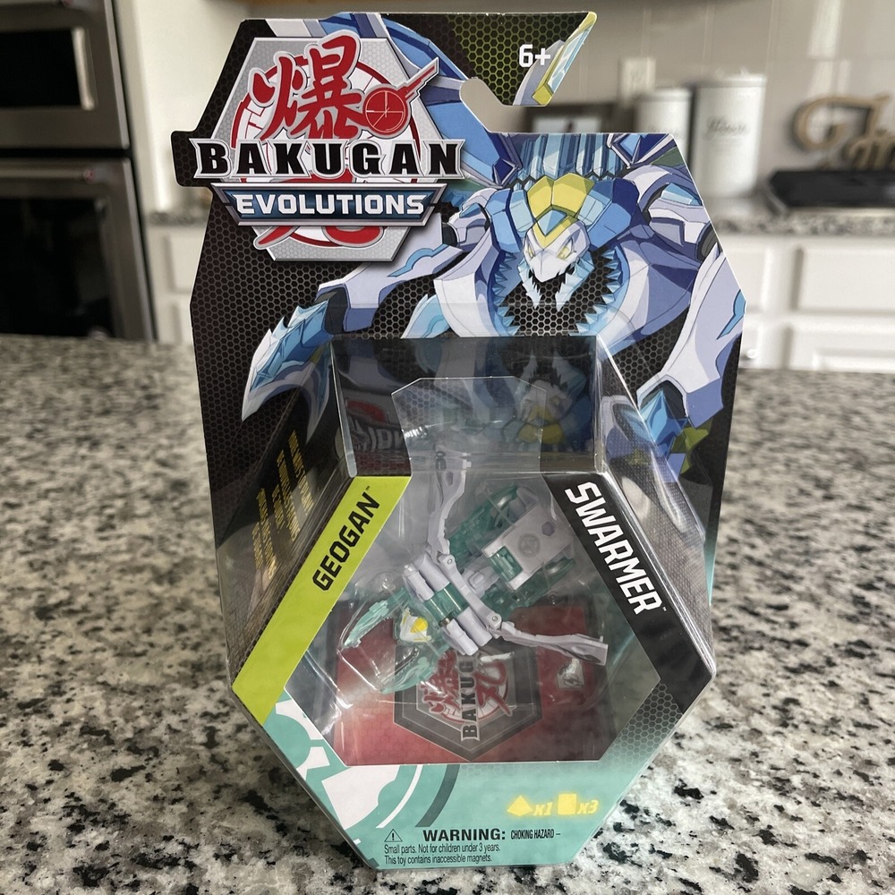 Bakugan Evolutions Geogan Swarmer‎ White Green New #011